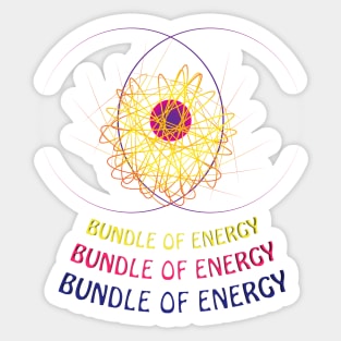 Bundule of hot energy Sticker